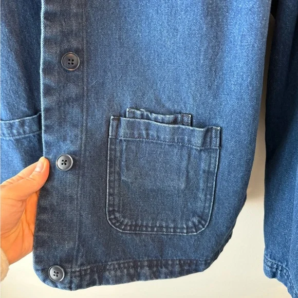 Seasalt Cornwall Denim Reading Rocks Chore Jacket - Picture 7 of 12
